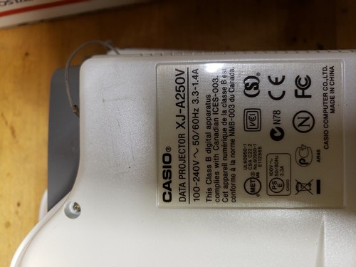 Lot of 3 Casio projectors For Parts or Repair,remotes,cords see pics