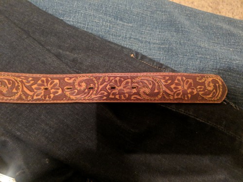 Justin's Vintage Western Spirit Cross Belt C20555 36 pre-owned