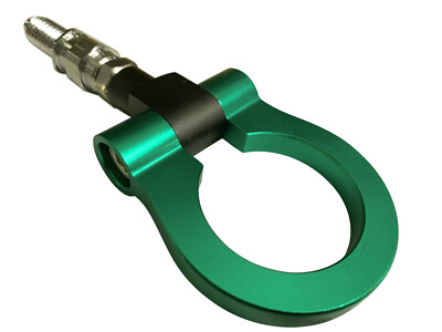 GREEN TOW HOOK TOWING EYE LOOP for VOLKSWAGEN SCIROCCO 2008 - 2017
