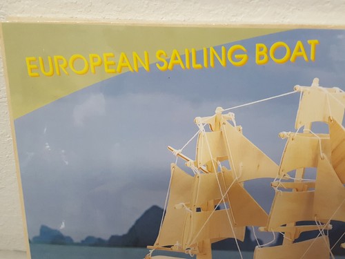 European Sailing Boat Woodcraft Construction Kit New Sealed