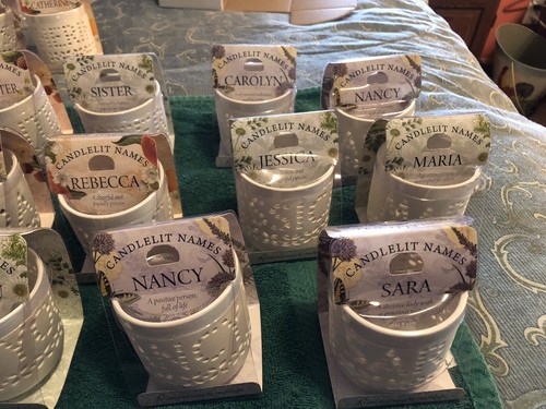 Candlelit Names Personalized Candle Holder H&H Many Female Names & More
