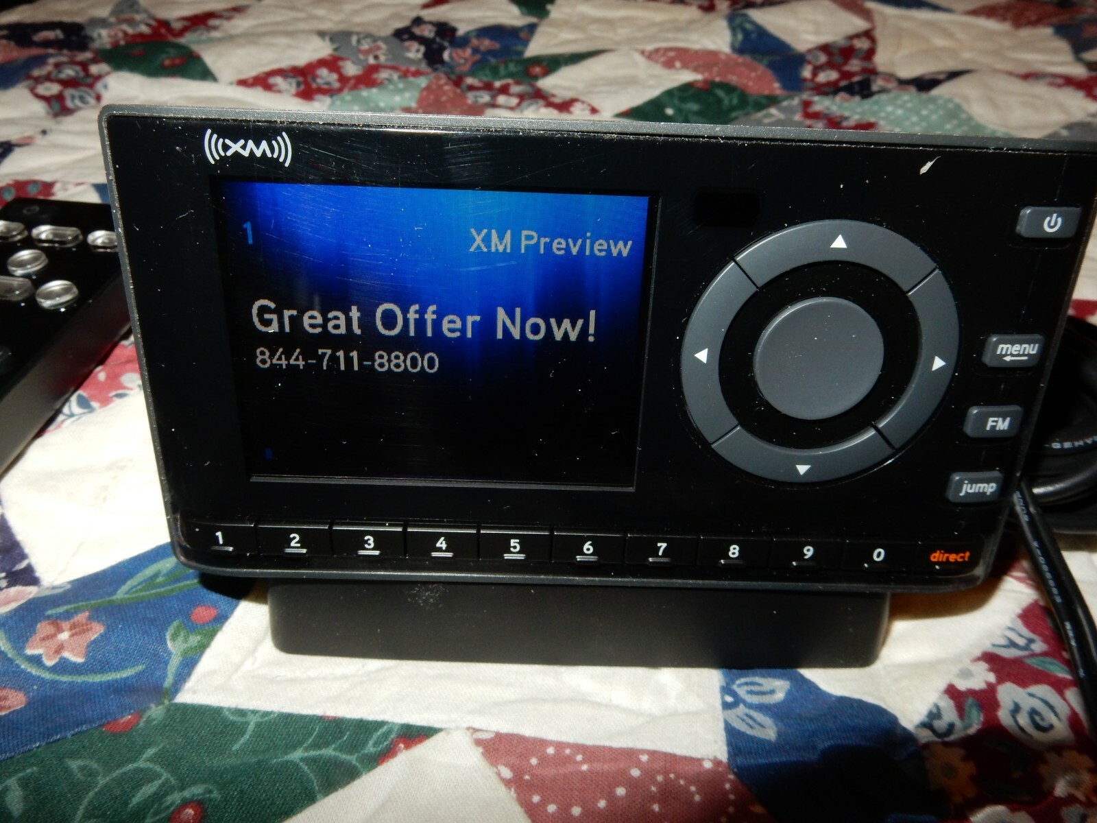 New Sirius XM Onyx Satellite Radio-Dock +Play Home Kit Receiver Model XDNX1V1