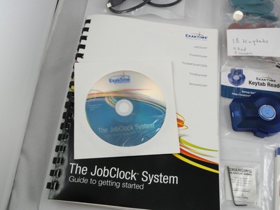 Exaktime The Job Clock System Timeclock Fasttrakker Key Tabs Keytab Reader DVD