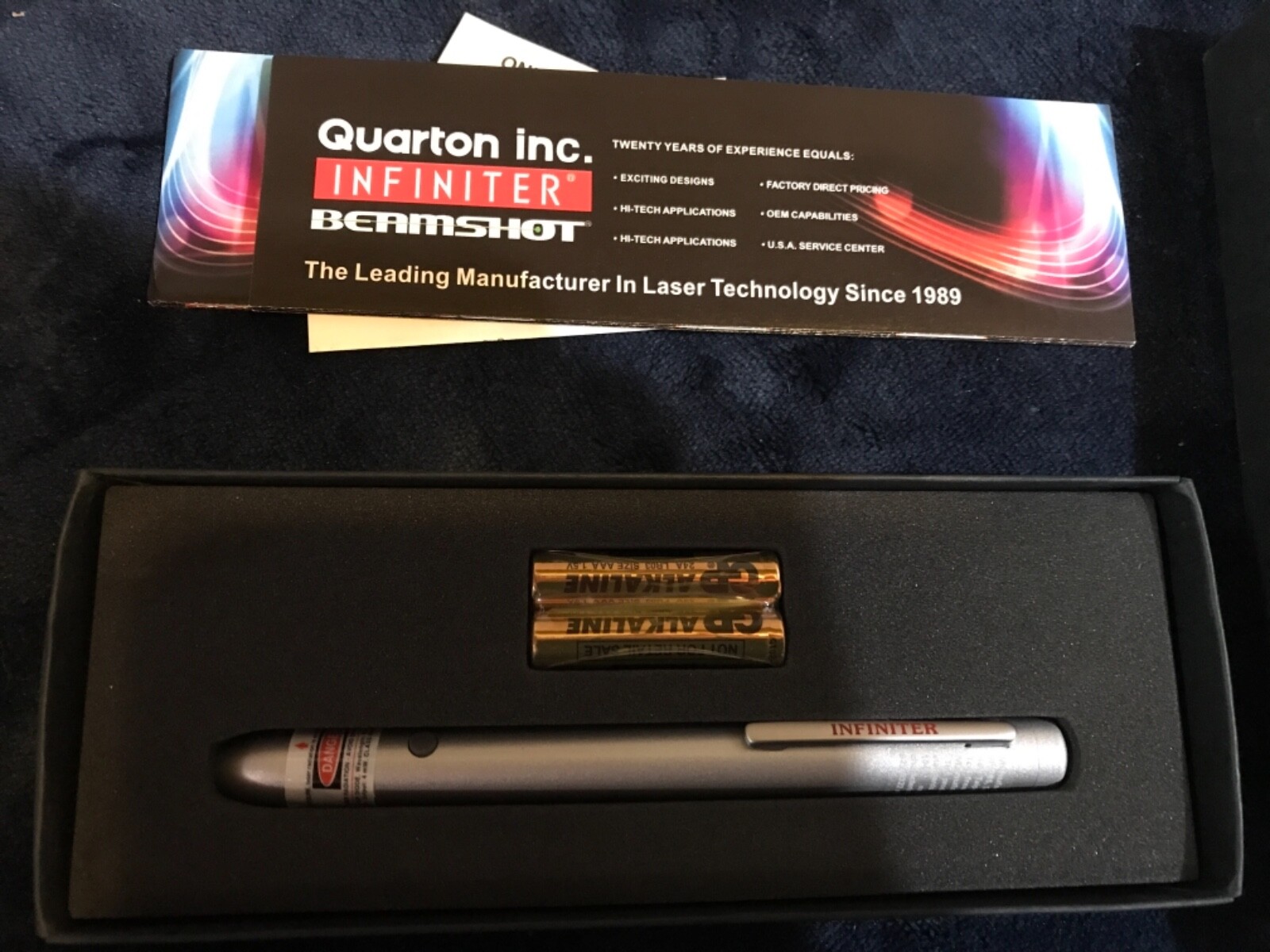 INFINITER 100/s RED LASER POINTER - Grey