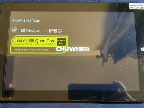 CHUWI Hi10 Intel 64Bit Quad Core Windows 10/Android Tablet Model CWI515