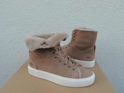beven genuine shearling high top sneaker