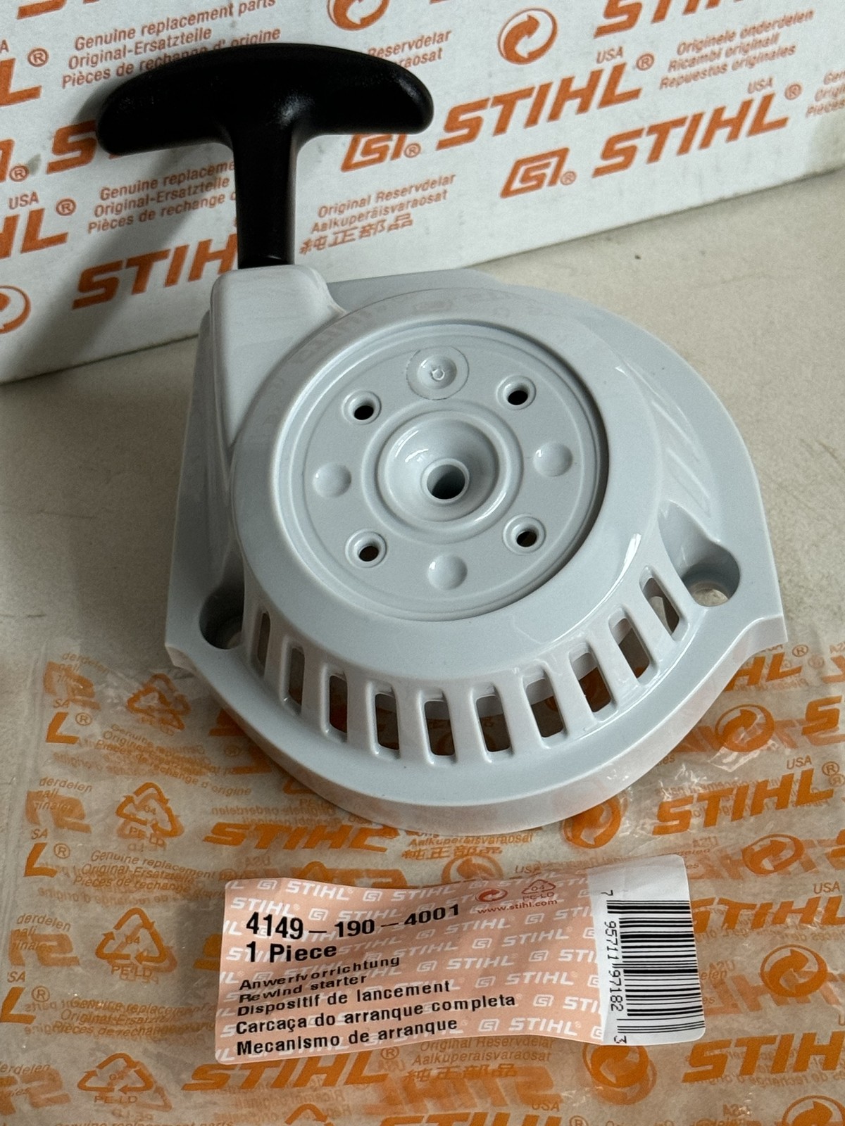 STIHL OEM REWIND STARTER 4149 190 4001 FOR FS94R KM94R HL91K HL94 HL94K - Picture 2 of 5