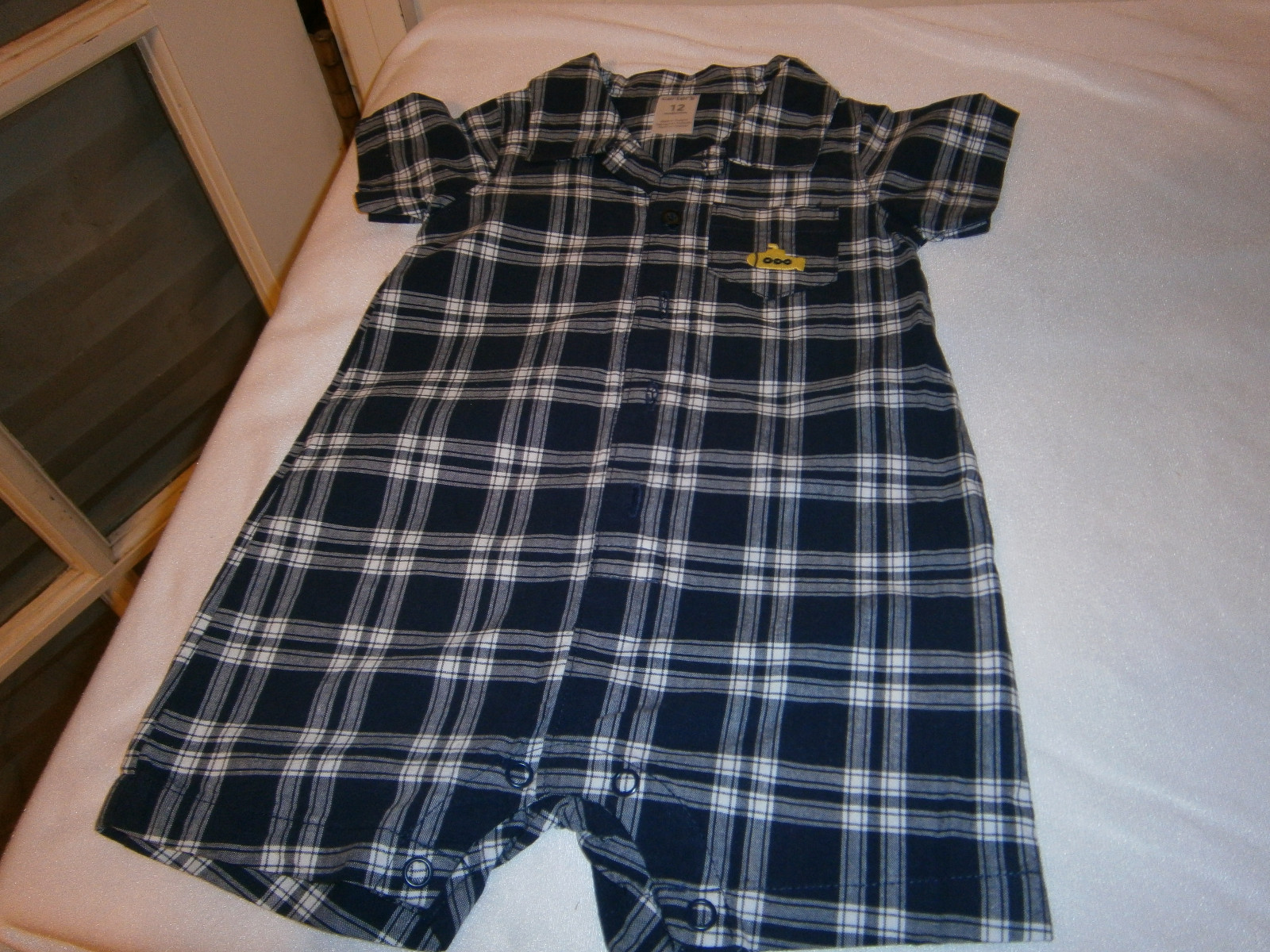Toddler Boys Rompers, Lot of 3, Size 12 Months