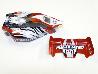 NEW ASSOCIATED RB10 Body Factory Painted RED + Wing AA4R