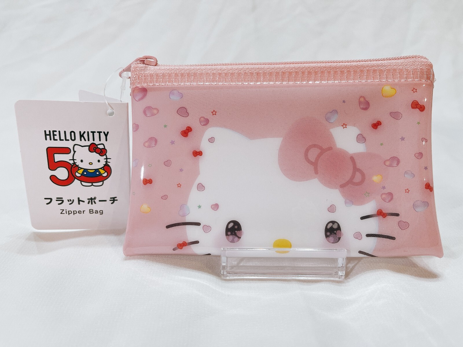 限定セール‼️激かわ♡Hello kitty ミニミニ リュック ミニミニポーチ Hello Kitty 50th Anniversary Sanrio Daiso Flat Pouch japan