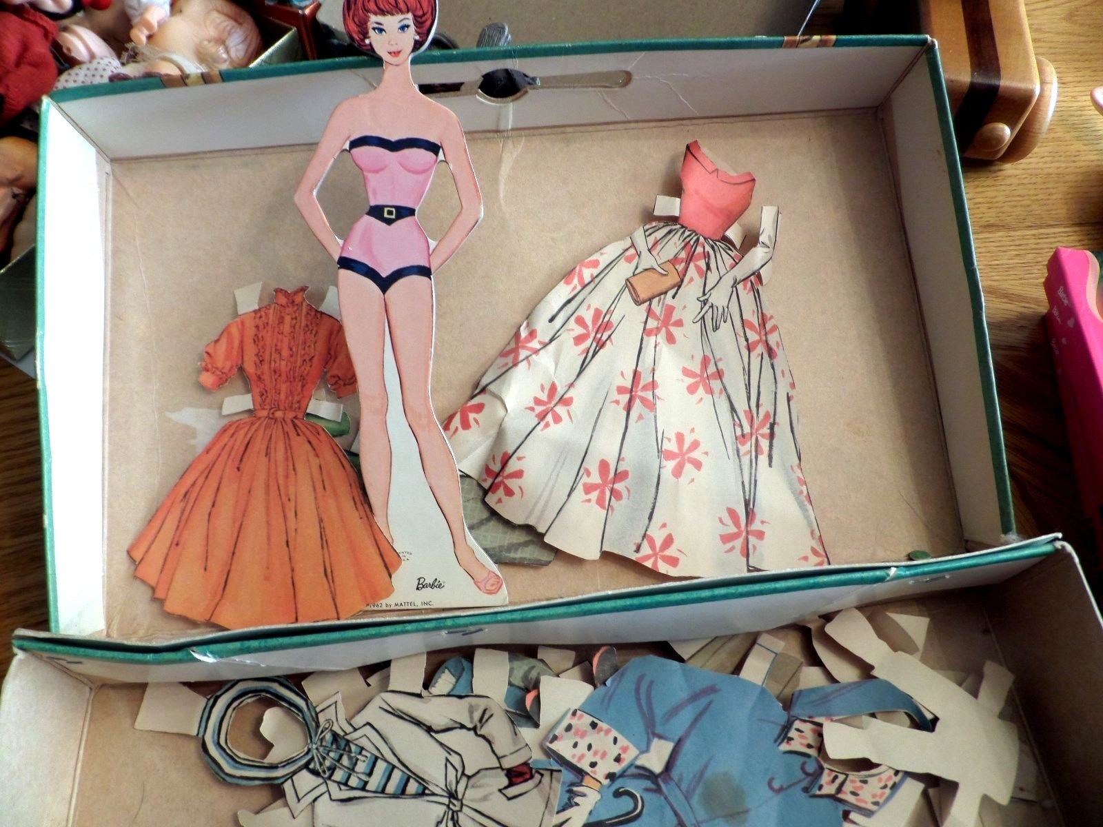 Vintage Barbie Book Lot Books COMICS PAPER DOLL CASE