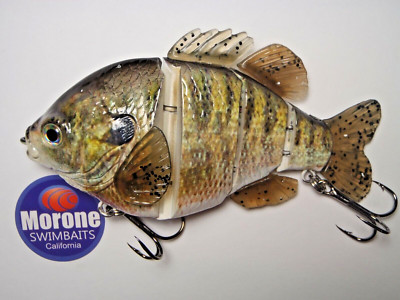 Morone swimbaits Two Blue Gill Hard Tail swimbait fishing Glide Bait bass