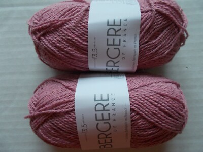 Bergere de France Ecoton cotton blend yarn, Praline, lot of 2 (142 yds each)