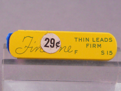 Sheaffer 0.9mm short thin lead--F=Firm---vintage preprice .29--15 sticks to tube