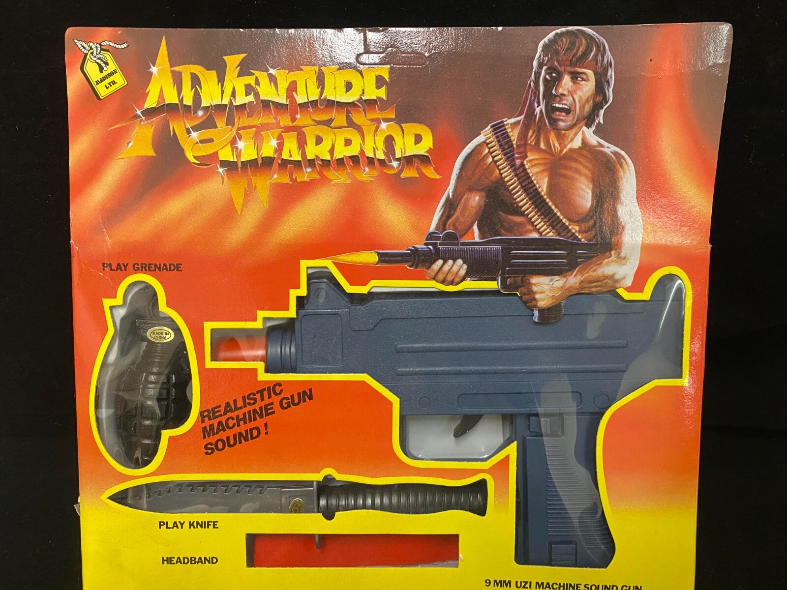VINTAGE RAMBO KNOCK OFF Gun Playset Grenade Knife | eBay