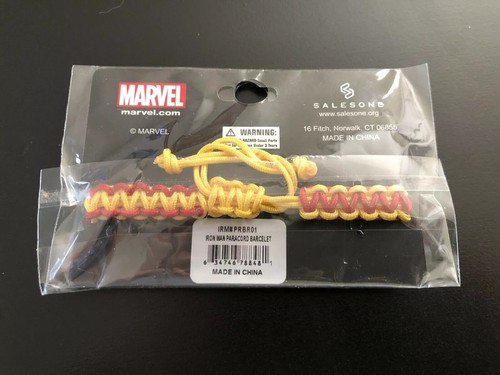 NEW - Marvel Comics Iron Man IronMan Arc Reactor Symbol Paracord Bracelet