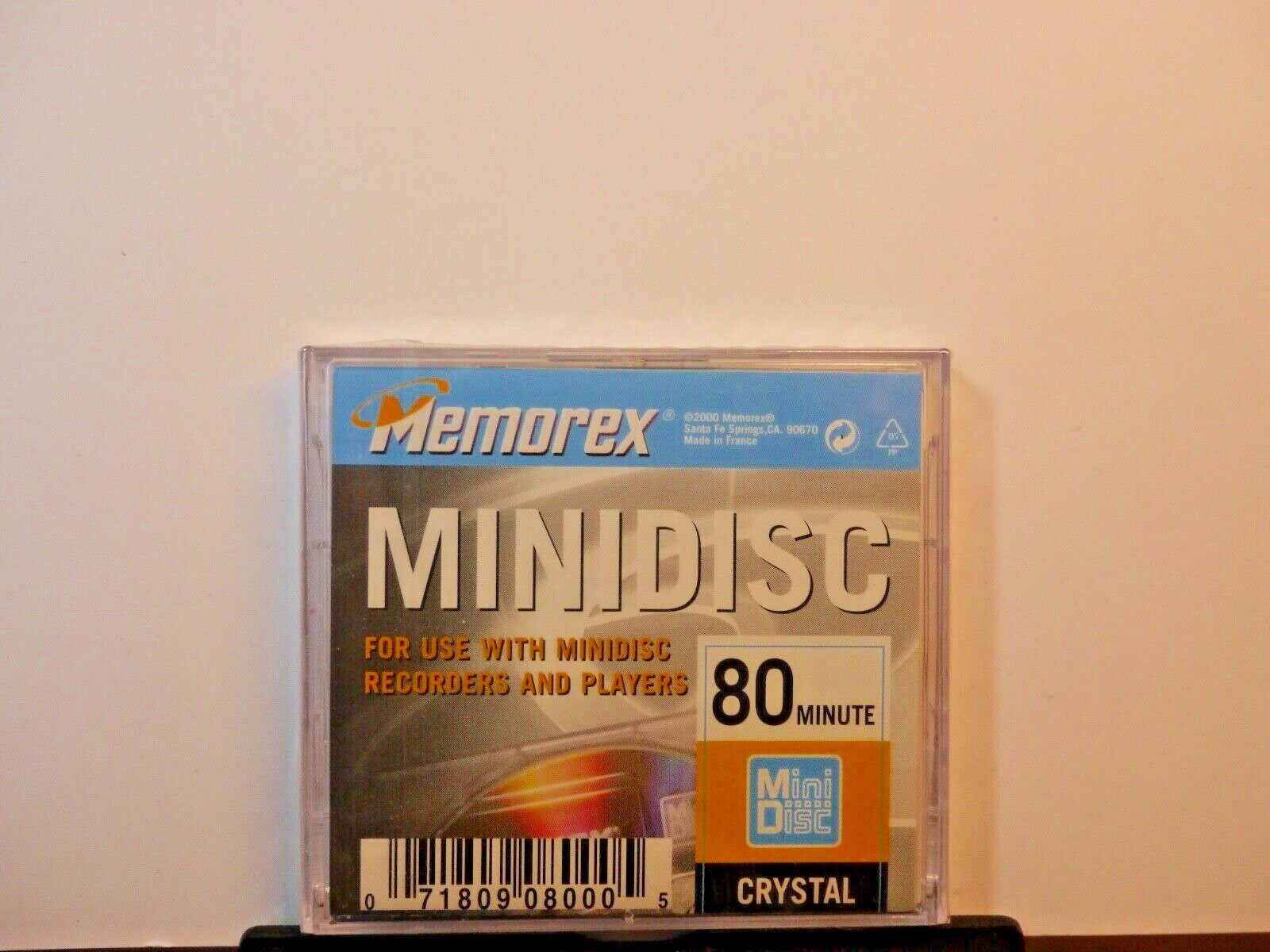 Rare Sammel Minidisc OVP  MEMOREX CRISTAL 80