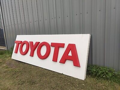 Toyota Genuine Workshop Garage Dealer Advertising 3D sign HUGE 4m long