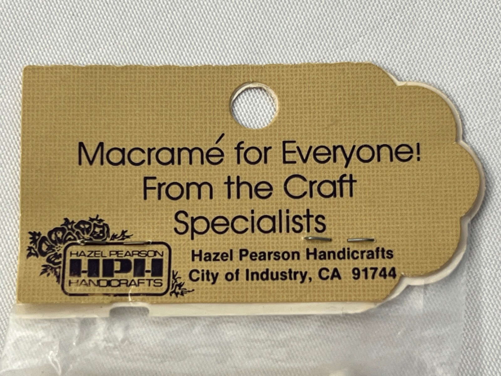 HPH Hazel Pearson Handicrafts Macrame Beads Ceramic Butterfly IBR-403 - Lot of 2