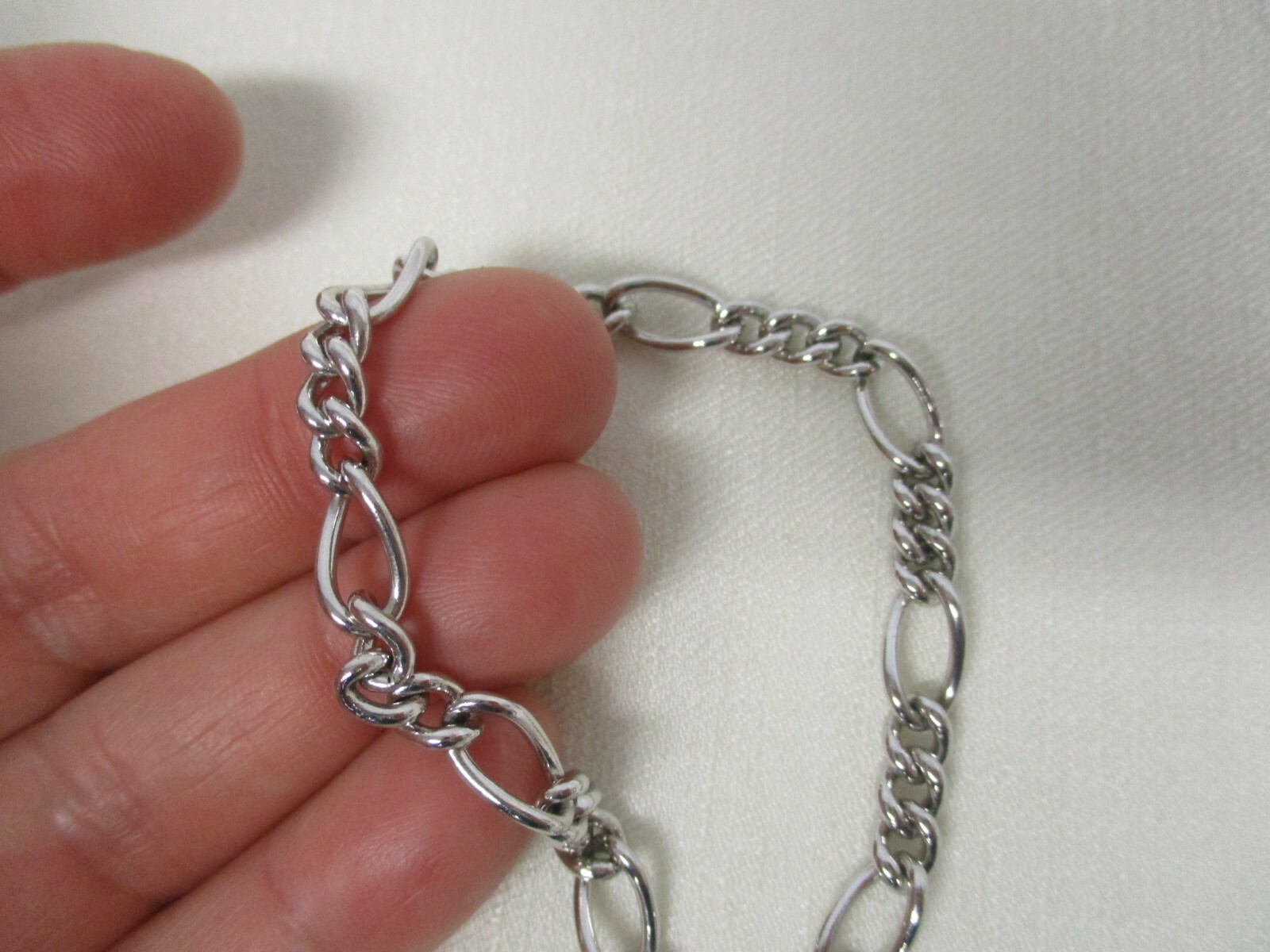 VINTAGE B B STERLING SILVER CHAIN CHARM BRACELET w MECHANICAL WINDMILL CHARM