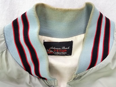 Vtg 1980s Michelob Light Patch Jacket Anheuser Busch A & Eagle Collection Size L