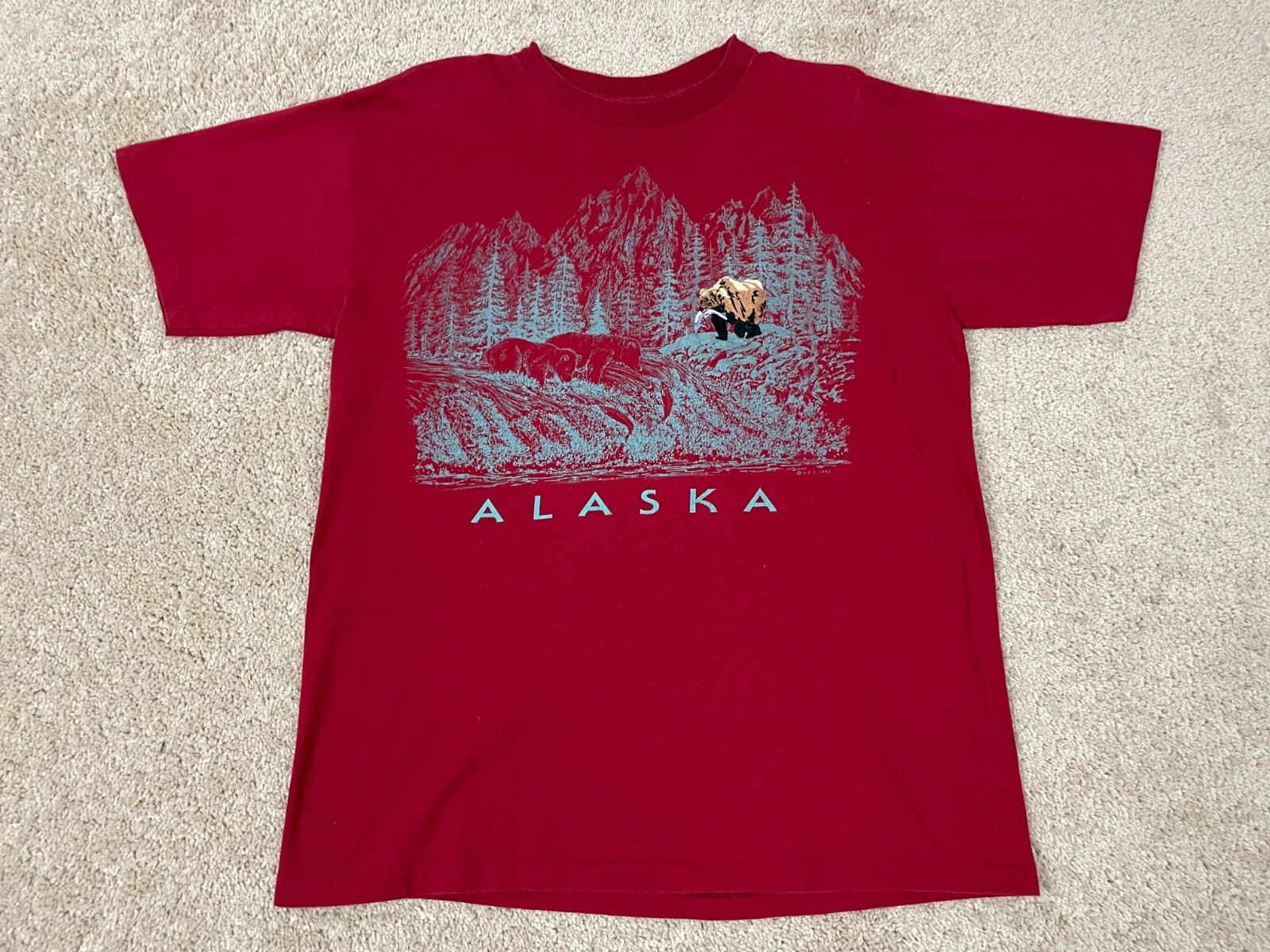 【90s】USA製SIGNAL SPORTS fish T-shirt old Vintage 90s Signal Sport T-shirt Fish Coral Reef Habitat XCV