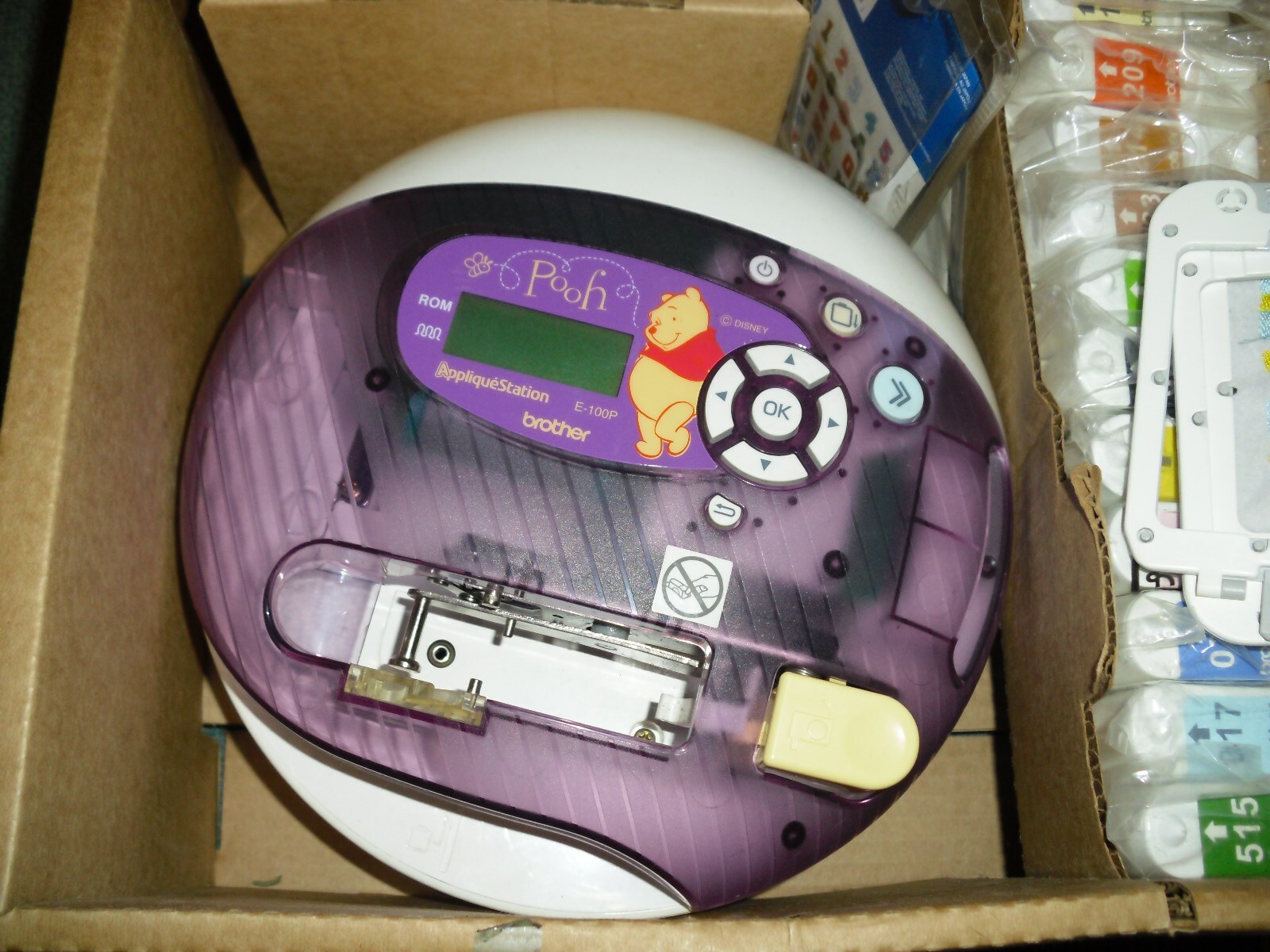 Disney Home Pooh Collection Brother Applique Station Embroidery Machine E-100P