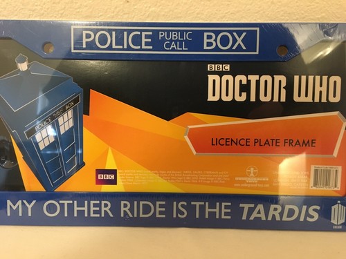 Doctor Who License Plate Frame My Other Ride Is The TARDIS Police Box