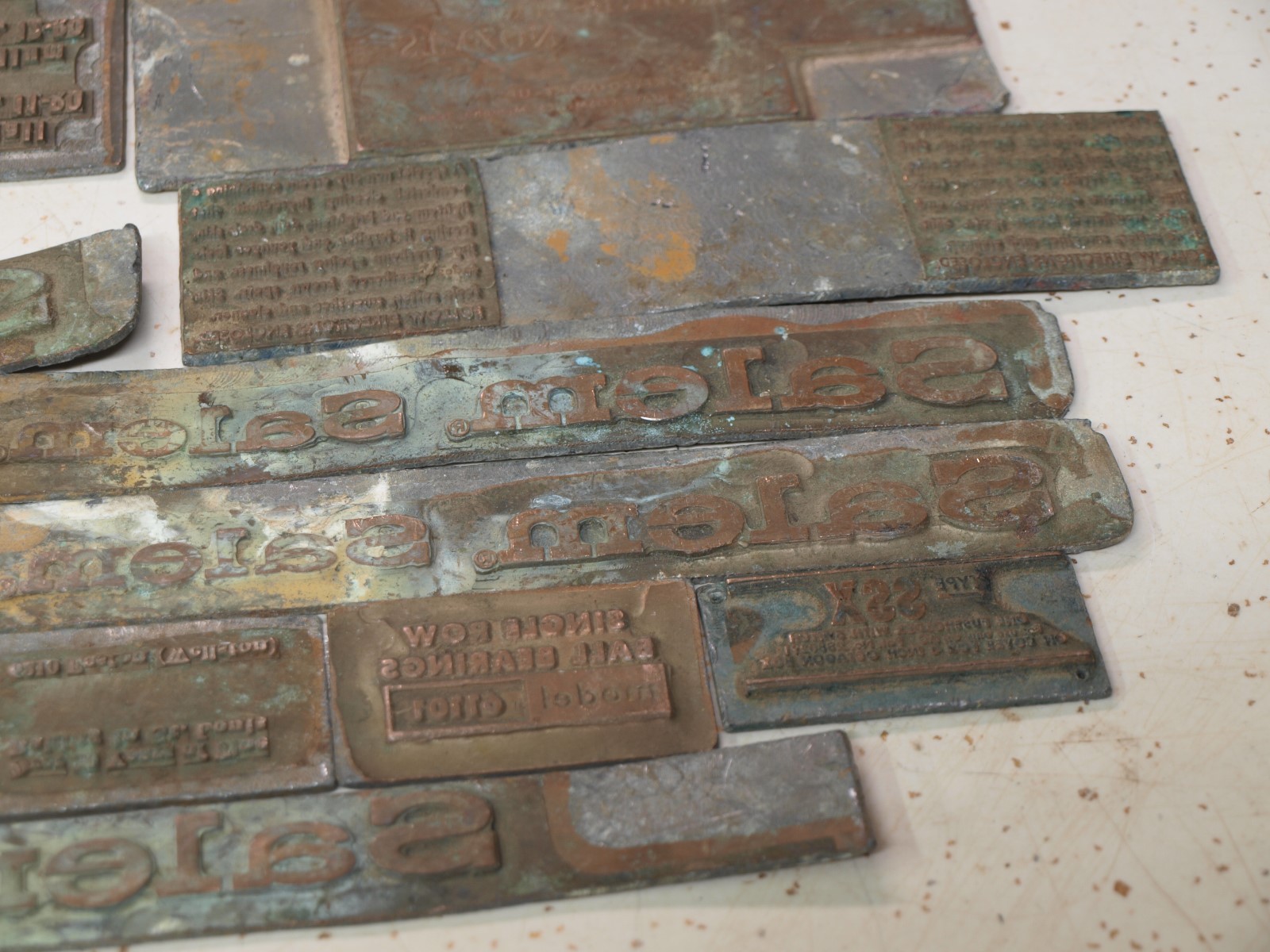 LETTERPRESS PRINTER'S BLOCK 5 Pounds of Lino Type Hard Lead