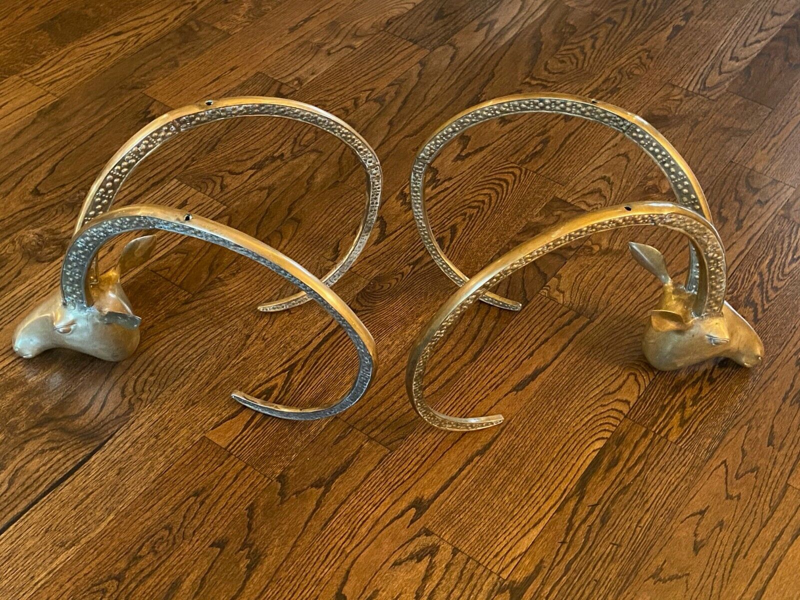 Mid Century Modern Brass Ibex Ram's Head Coffee Table Style Mid Century Modern Brass Ibex Ram's Head Coffee Table Style