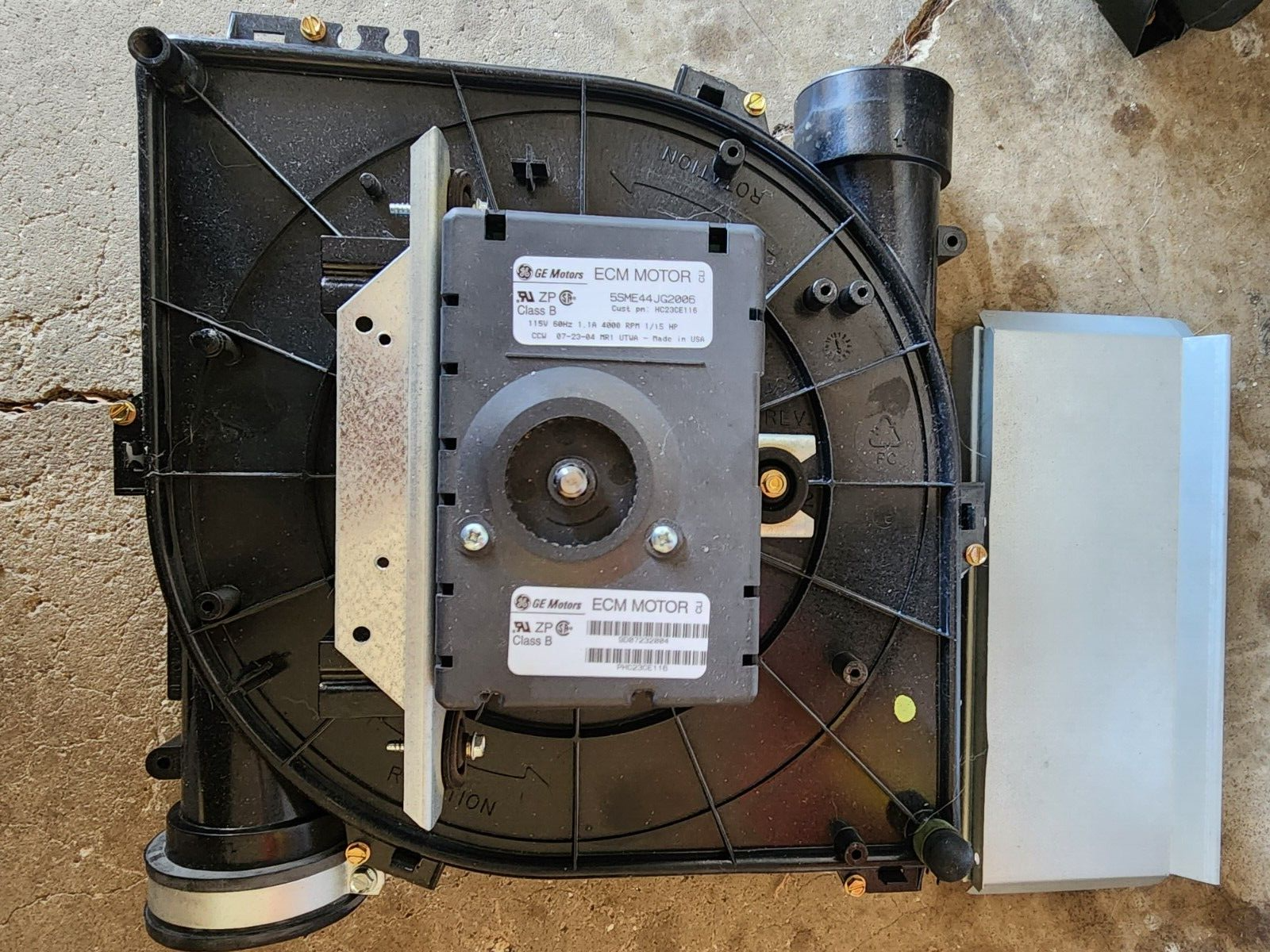 Draft Inducer Motor Assembly 5sme44jg2006 Ge Ecm Motors - For Parts Only