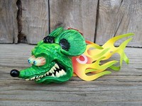 ED ROTH /"RAT FINK/" ANTENNA BALL BRIGHT YELLOW GIFT ITEM HARD TO FIND!