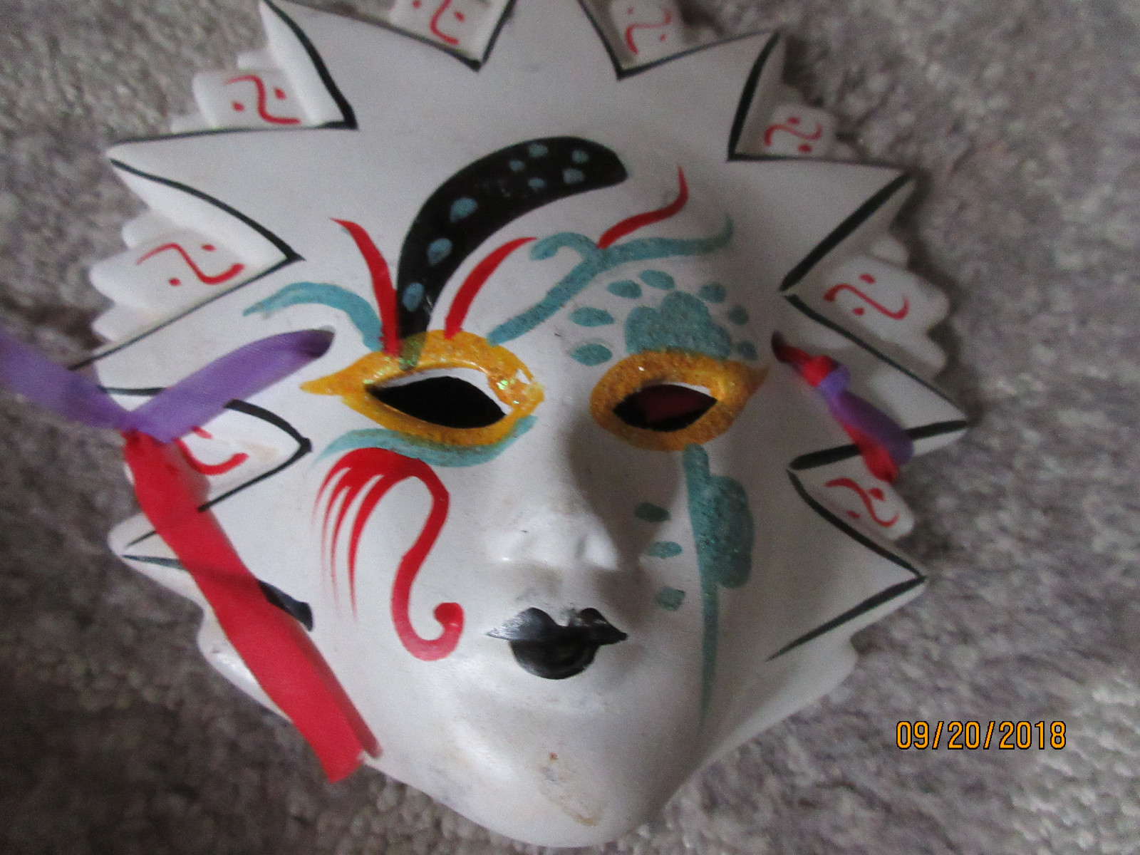 Lot Of 3 Ceramic/Porcelain Masks
