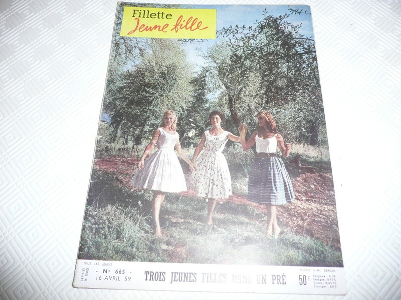 Revue Fillette Jeune Fille NÂ° 665 Avril 1959 Brigitte Bardot Sissi Christine
