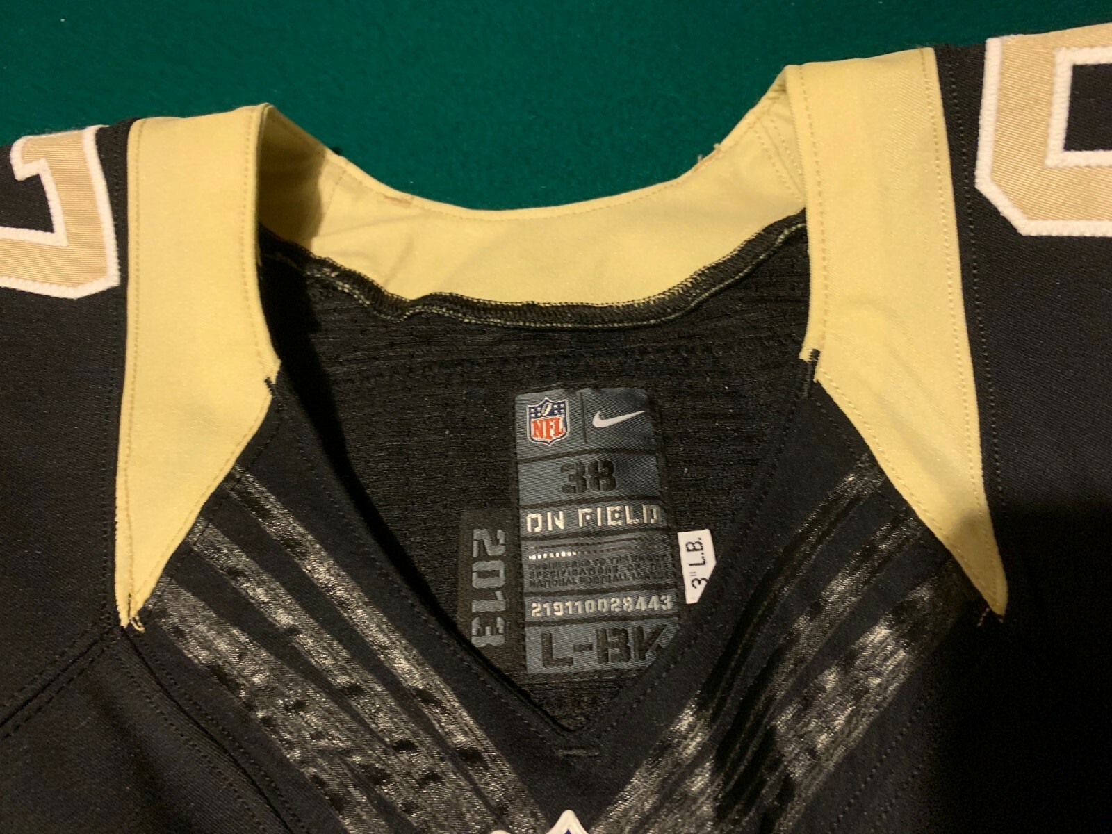 Preston Parker New Orleans Saints Size 38 #87 2013 Game Worn / Issue Jersey FSU