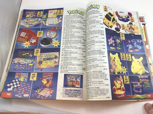 Sears Wish book Christmas Catalogue 2000 Pokemon LEGO Discman Nintendo Vintage