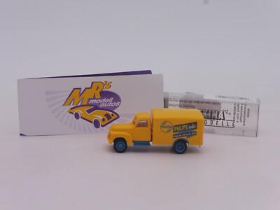 Brekina Hanomag L28 Kofferlkw Gelb Philips Radio