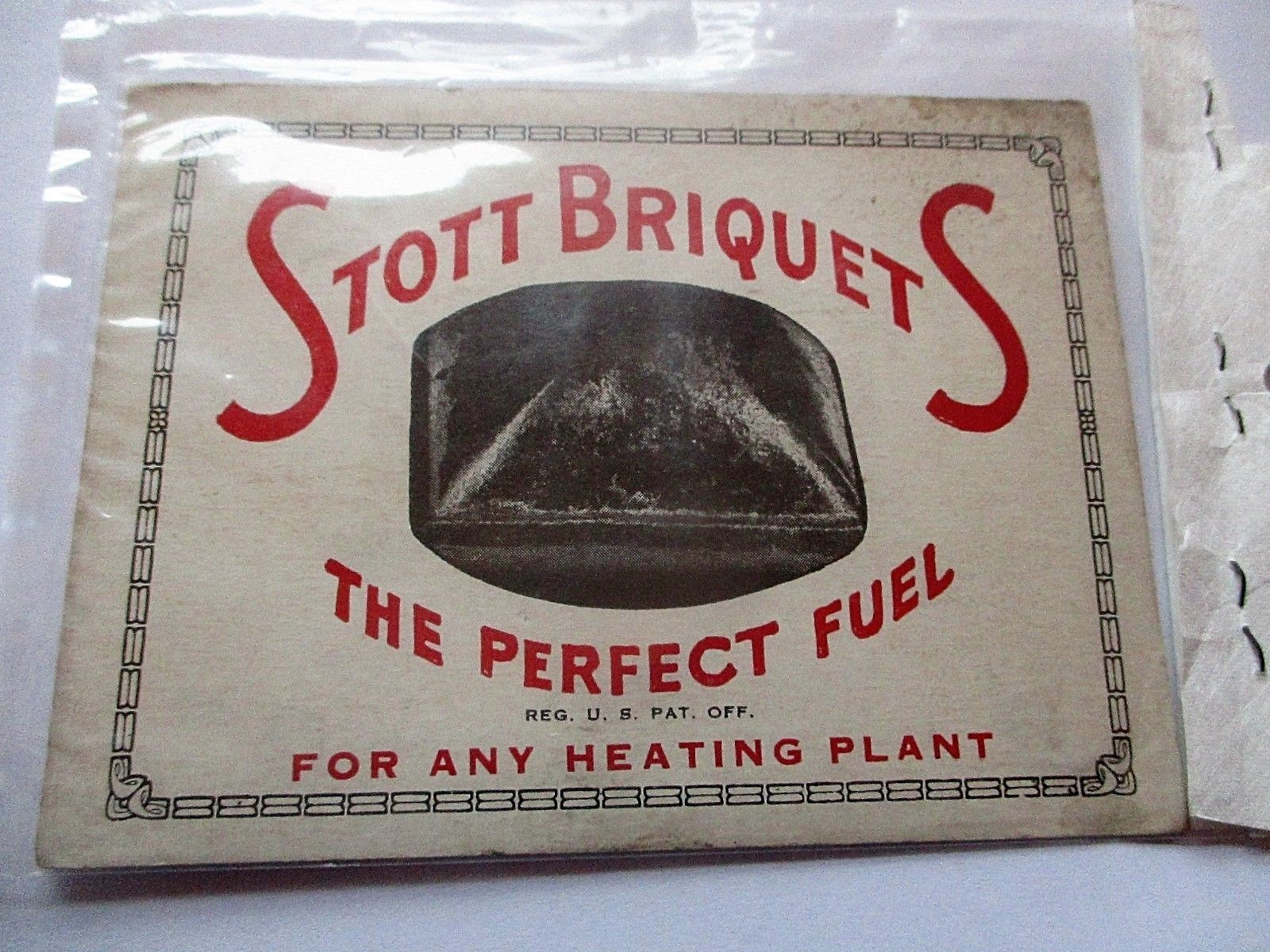 Antique Stott Briquets Advertising Card Queen Victoria Gold Ey'd Sharps Needles