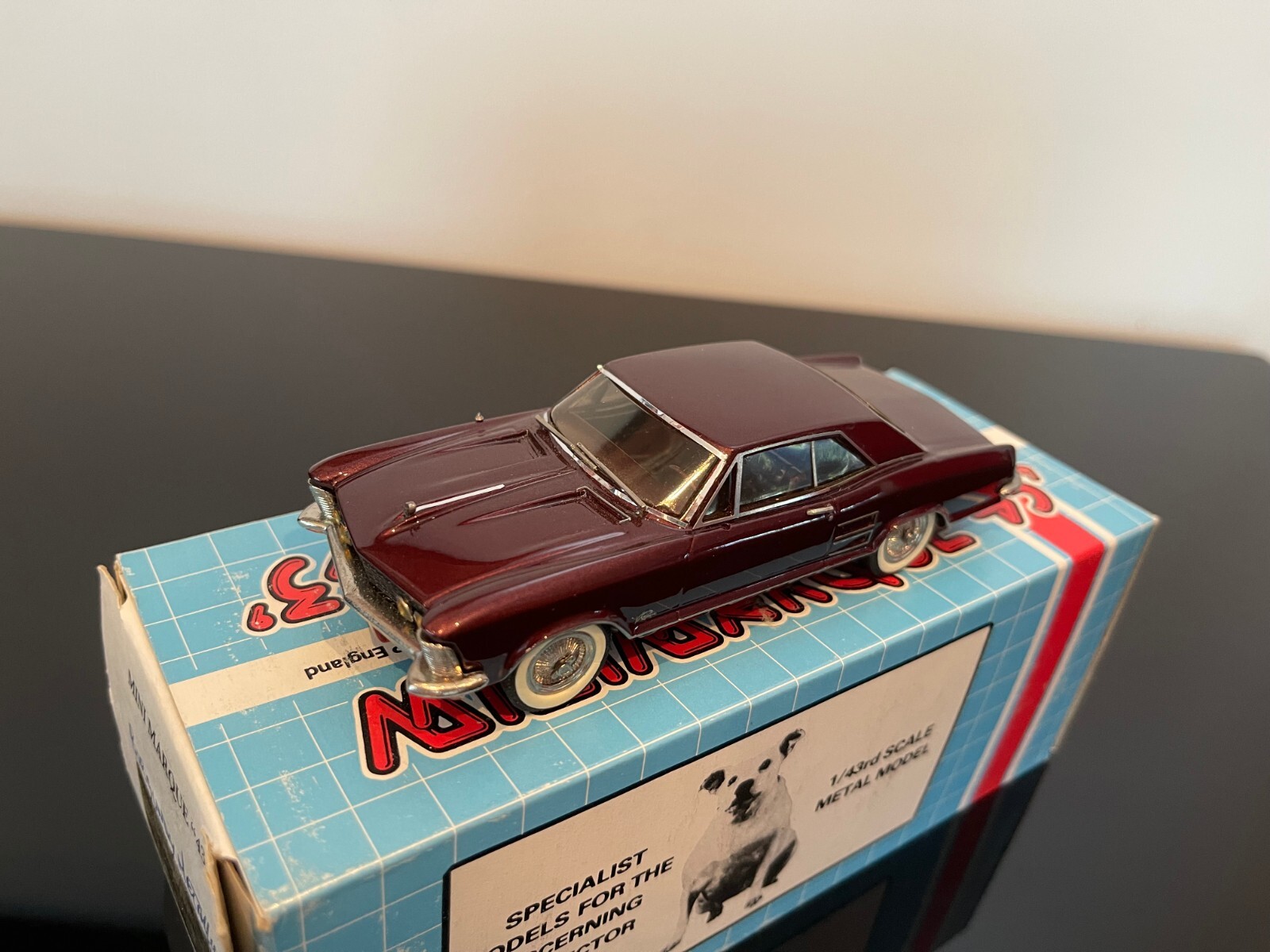 Mini Marque 1963 Buick Riviera Coupe 1/43 Handmade White