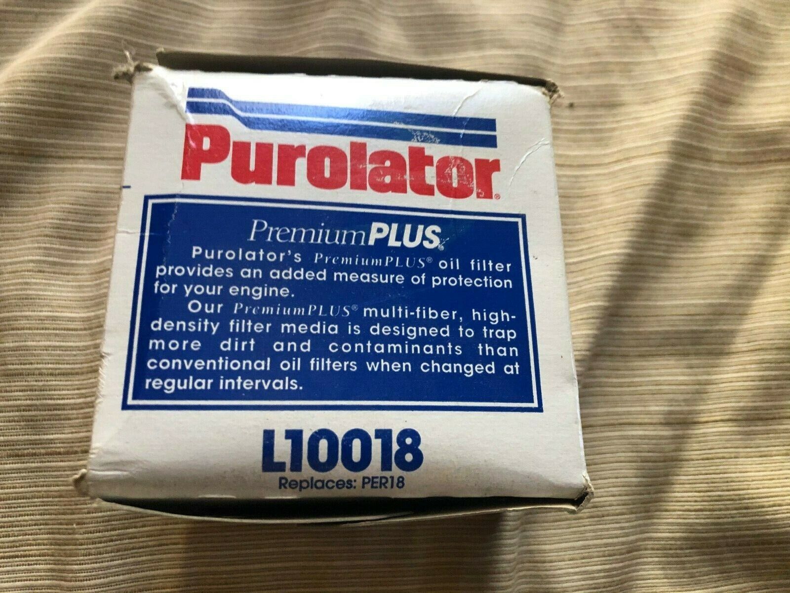 Purolator Premium Plus oil filter L10018 replaces Per18