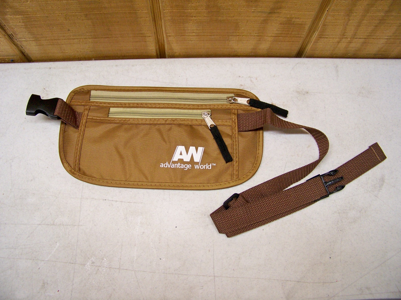 2 Advantage World Undercover Money Belts Rfid Khaki New