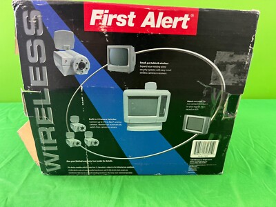 First Alert 2.4 ghz wireless camera set w/  Wireless B/W Monitor