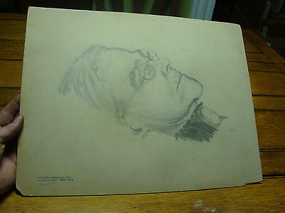 Hester Ackerson Lee in death pencil drawing 1914