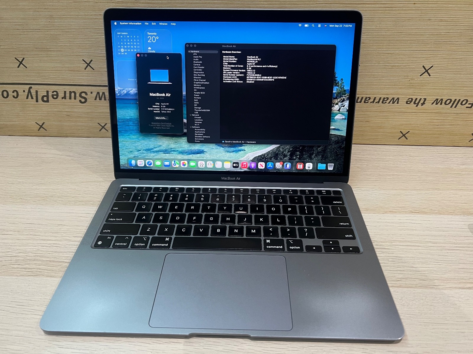 MacBook本体 MacBook Air M1 2020 8GB SSD256GB A2337 ✓ 2020 Apple MacBook Air M1 13