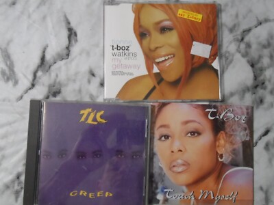 TLC 3 CD Lot Tionne T-Boz Watkins My Getaway TOUCH MYSELF Creep