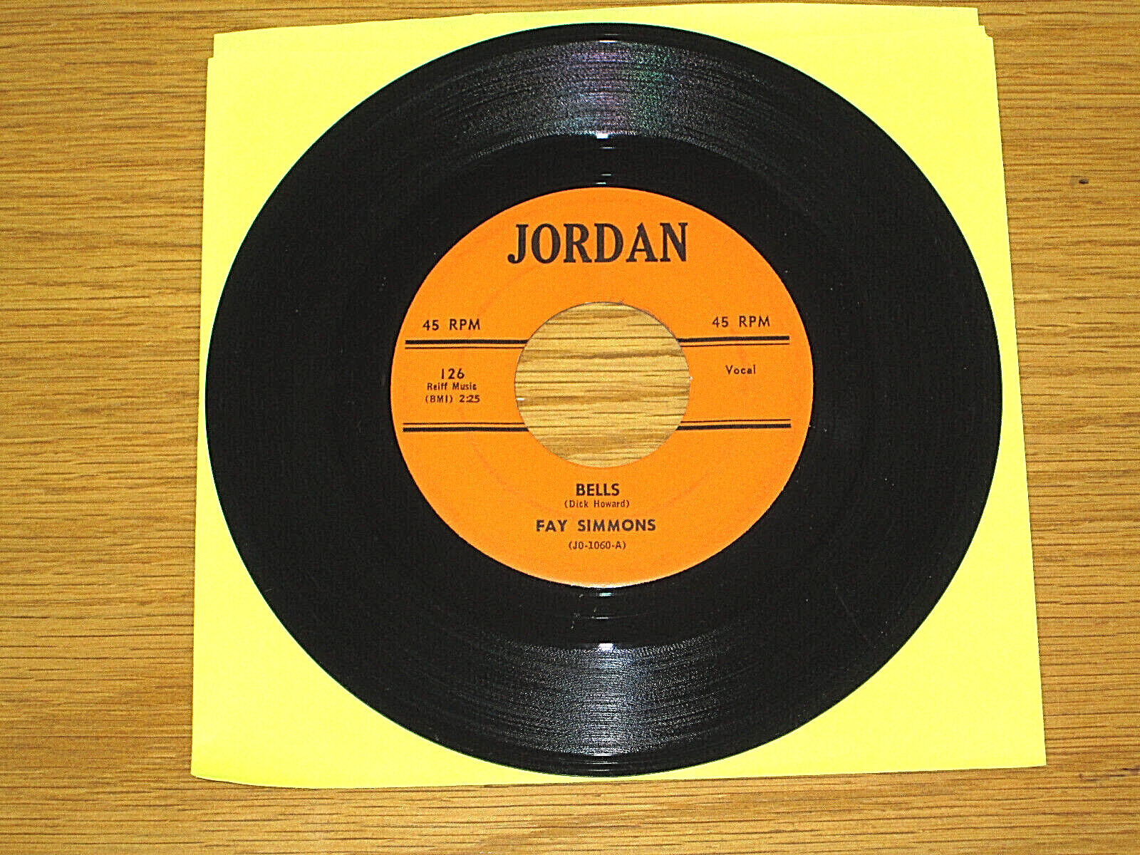 R&B 45 RPM - FAY SIMMONS - JORDAN 126 - 
