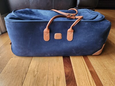 BRIC'S LIFE 28'' Blue Rolling Duffle Bag Travel Suit Case Carry-On 