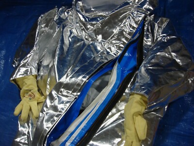 LAKELAND INTERCEPTOR INT640 LEVEL A HAZMAT SUIT ALUMINIZED HEAT