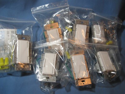 LUTRON Maestro Dimmer Switch MACL-153M-WH LED+ and 6 MA-R-WH Companion Switches