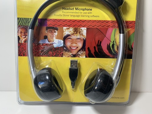 NEW - SEALED Rosetta stone headset microphone/Ships Quick And Free!